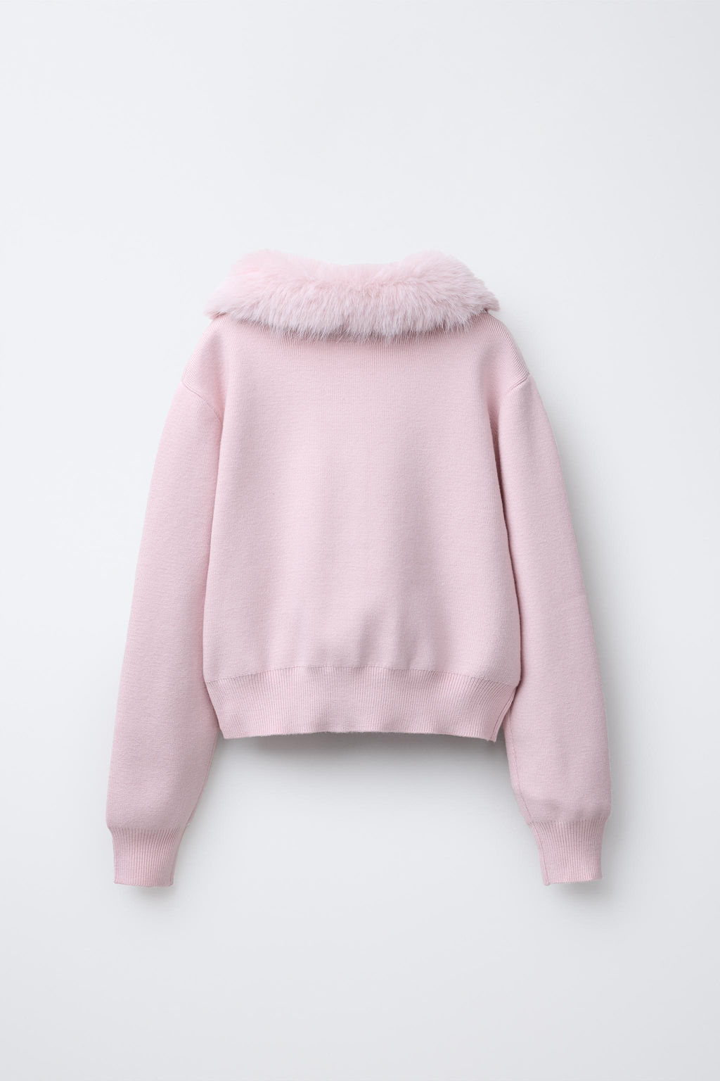 CARDINGAN WITH DETACHABLE FAUX FUR COLLAR - Zara фото 3
