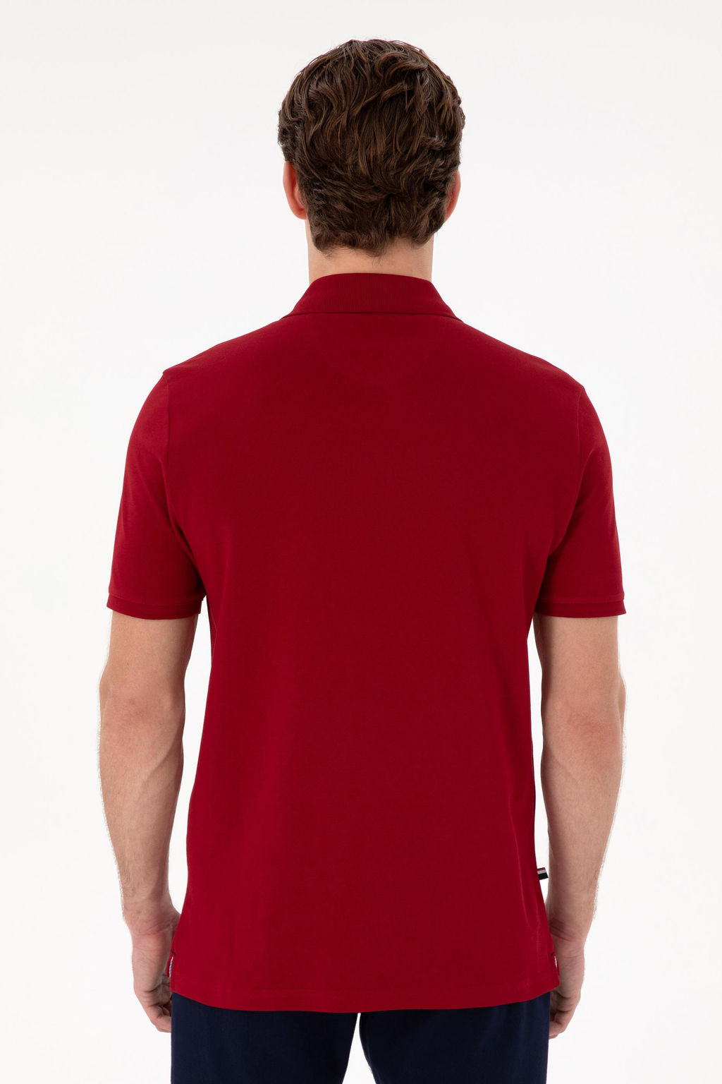Erkek Regular Fit Polo Yaka Bordo Basic Ti__rt Sepette S_rpriz _ndirim - U.s. polo assn фото 5