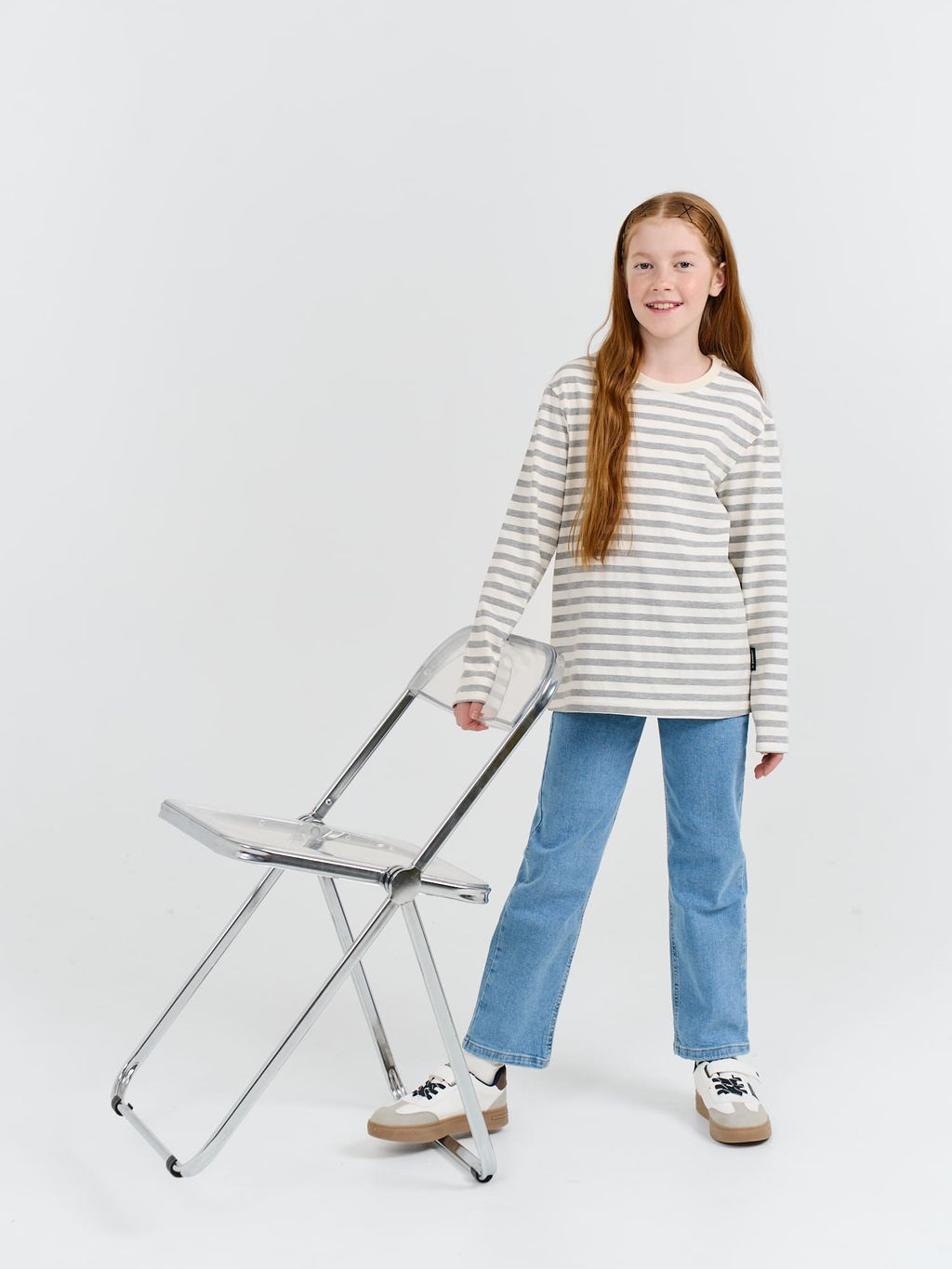 Лонгслив Полоска Пепел 7+ - Bungly фото 5