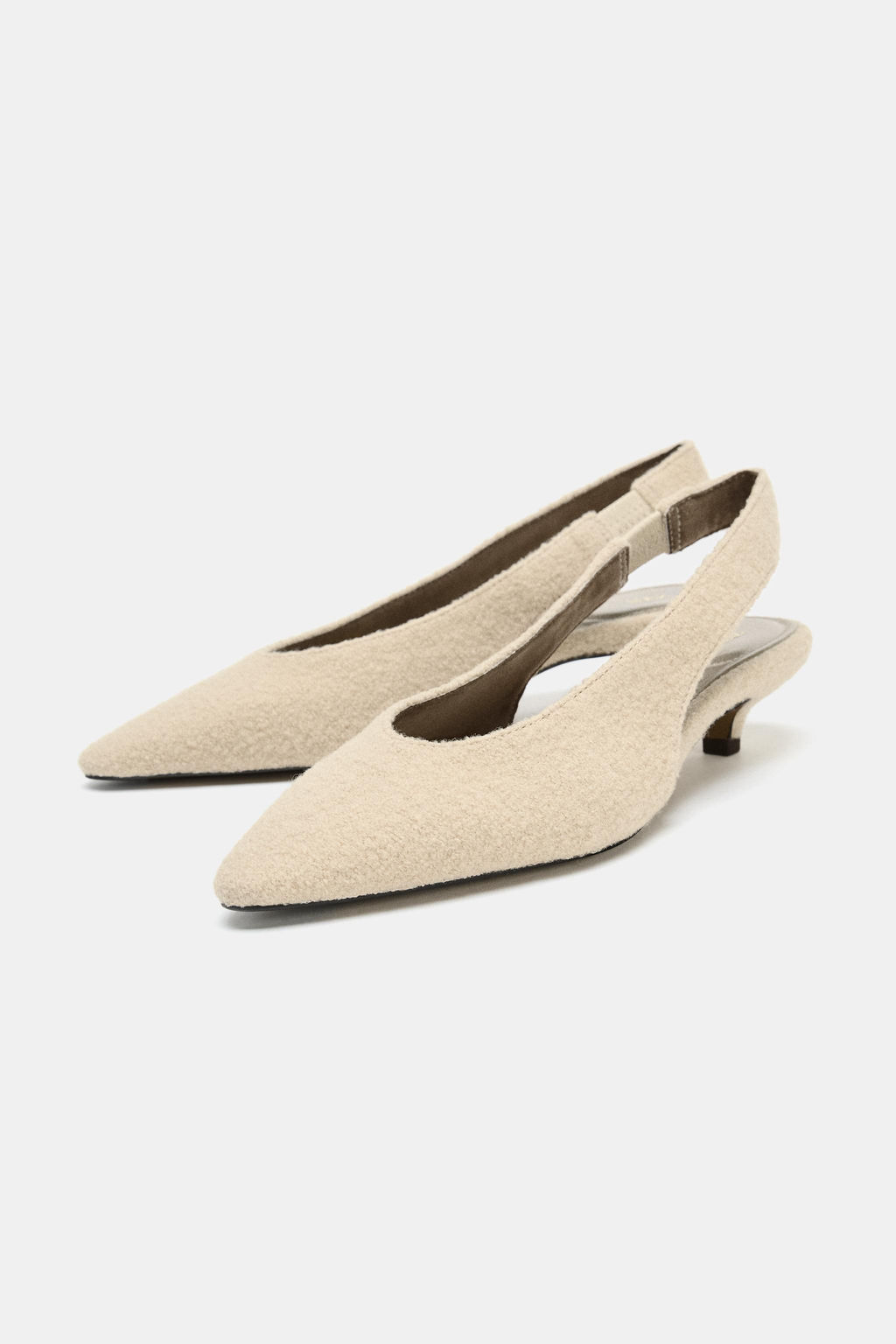 SHEARLING EFFECT SLINGBACK SHOES - Zara фото 3