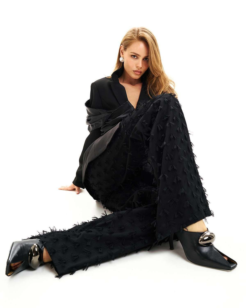 Брюки с бантиками из сеточки