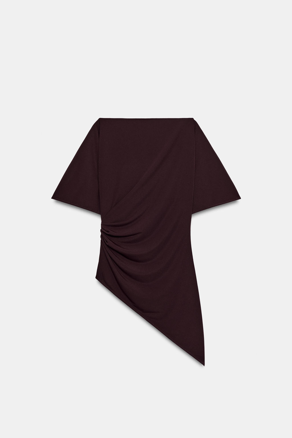TOP CREPE DRAPEADO / Vino - Zara фото 7
