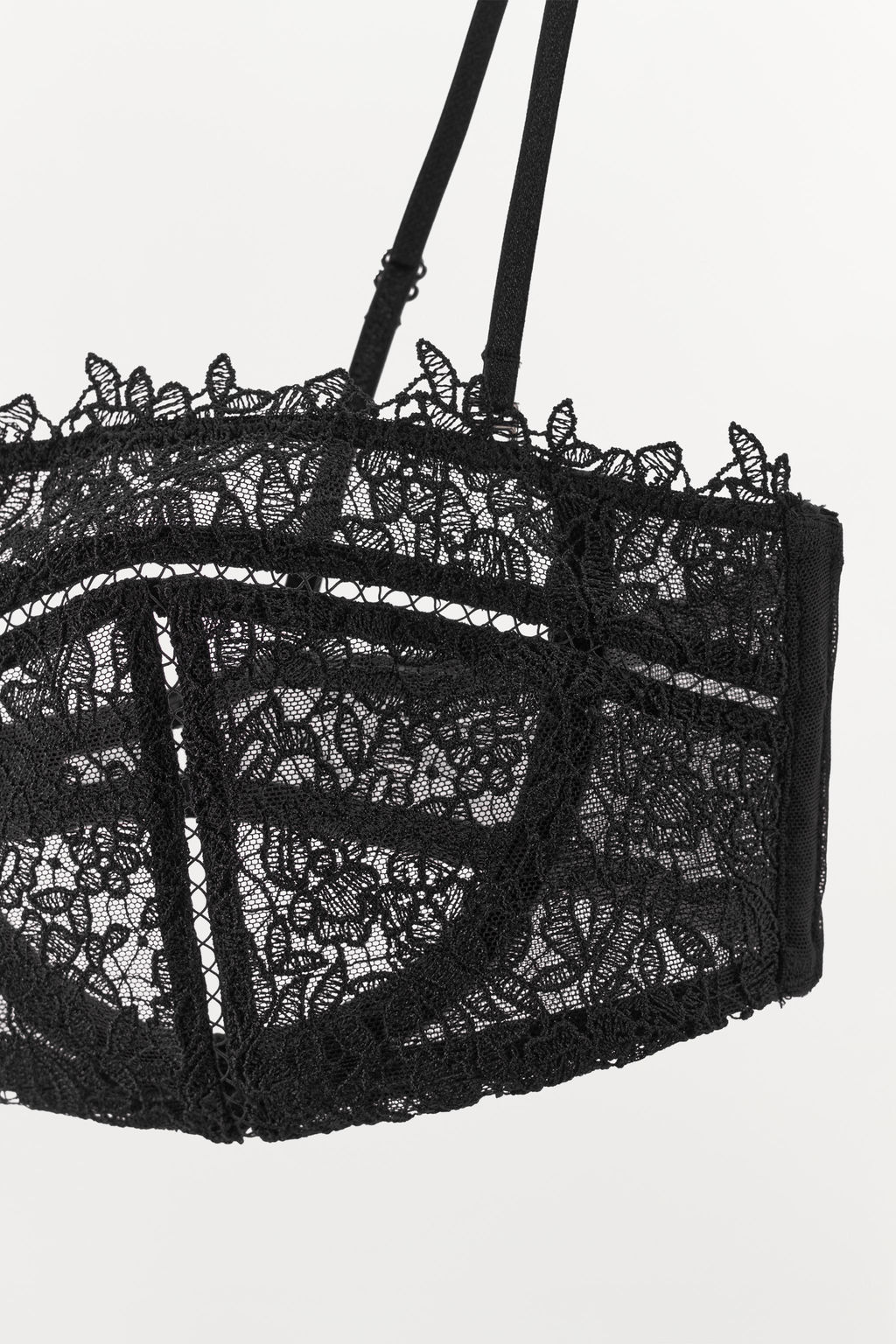 UNDERWIRED MESH AND LACE BRA - Zara фото 7