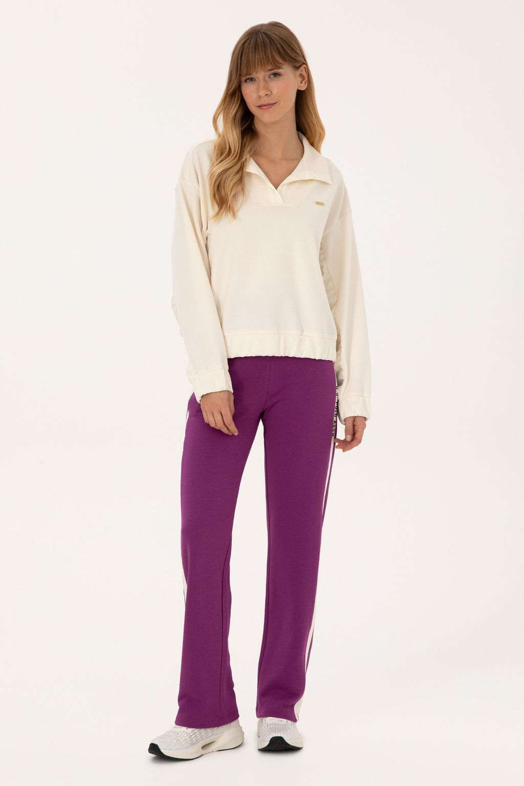 Kad_n Krem Sweatshirt - U.s. polo assn фото 4