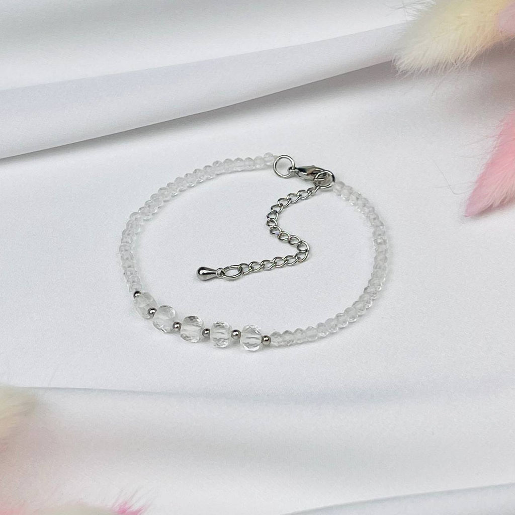 Браслет из Горного Хрусталя - Радуга самоцветов фото 2