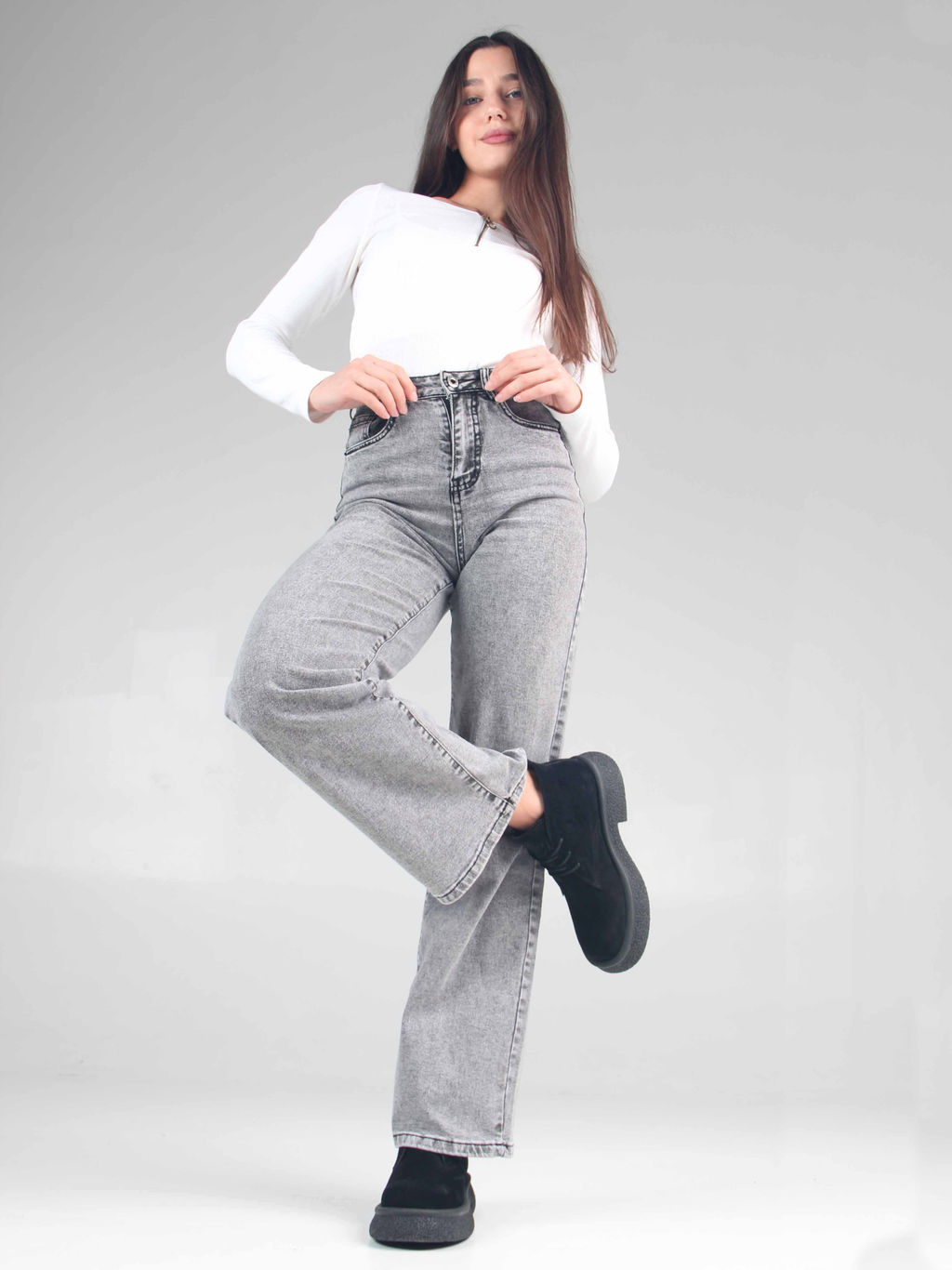 Ботинки 308.агатаbl. чёрный замша/Байка