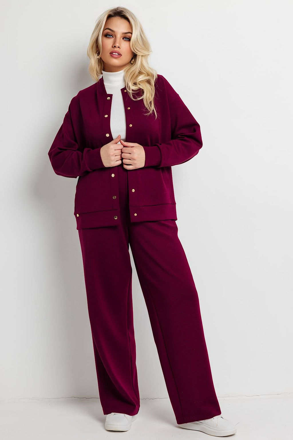 Жакет женский 4471Т/01/Бордовый - Rise фото 5