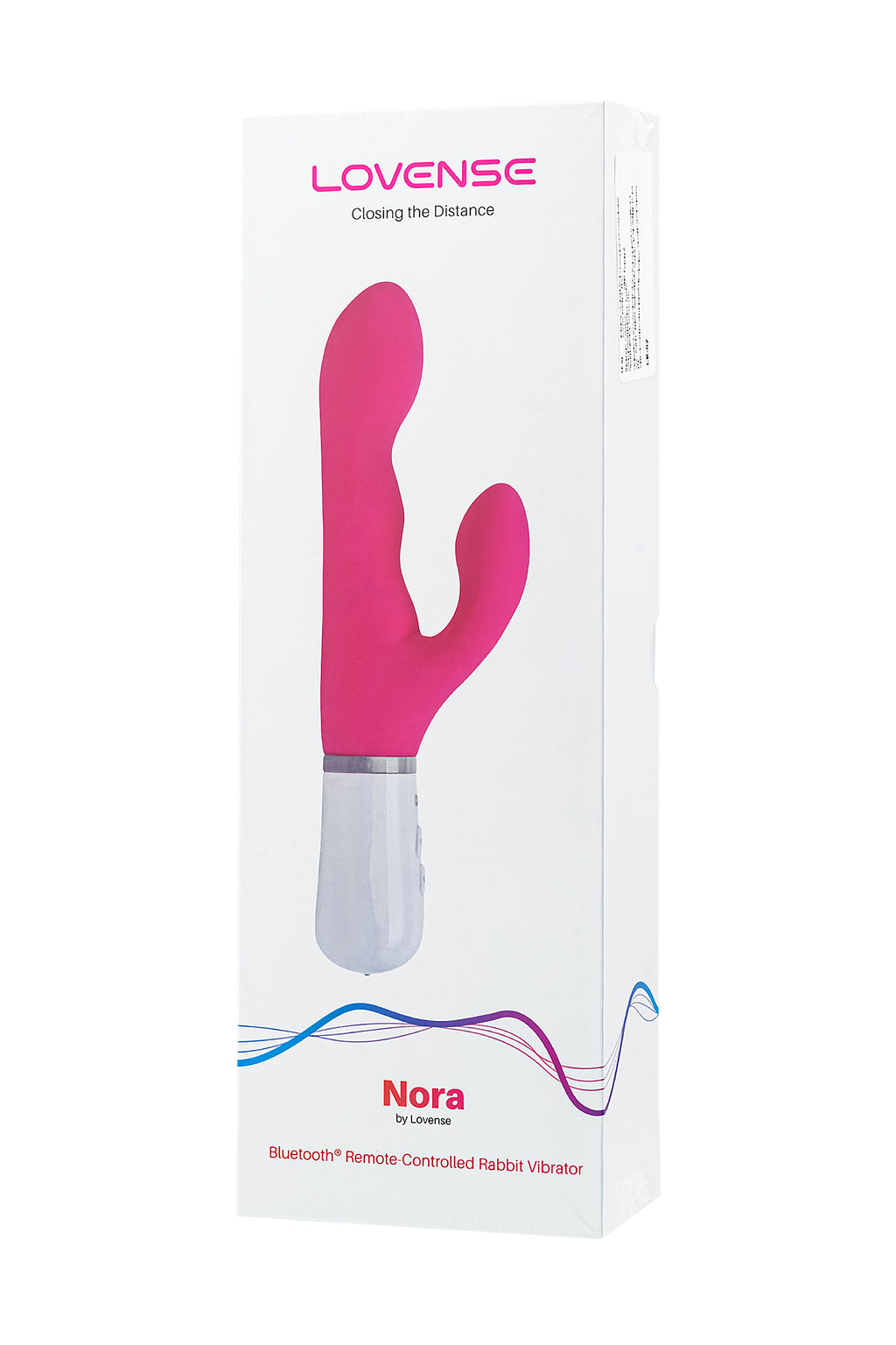 Вибратор LOVENSE Nora с клиторальным стимулятором, силикон, розовый, 24 см