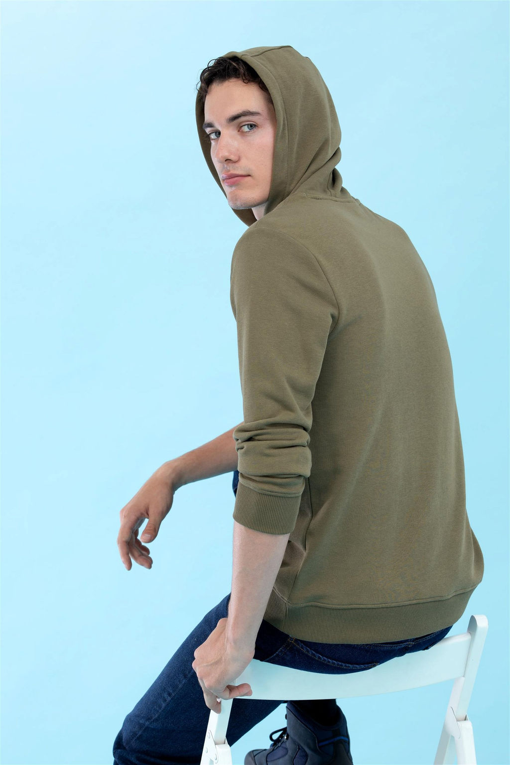 U. S. Polo Assn Базовый свитшот цвета хаки с капюшоном (унисекс) - U.s. polo assn фото 14