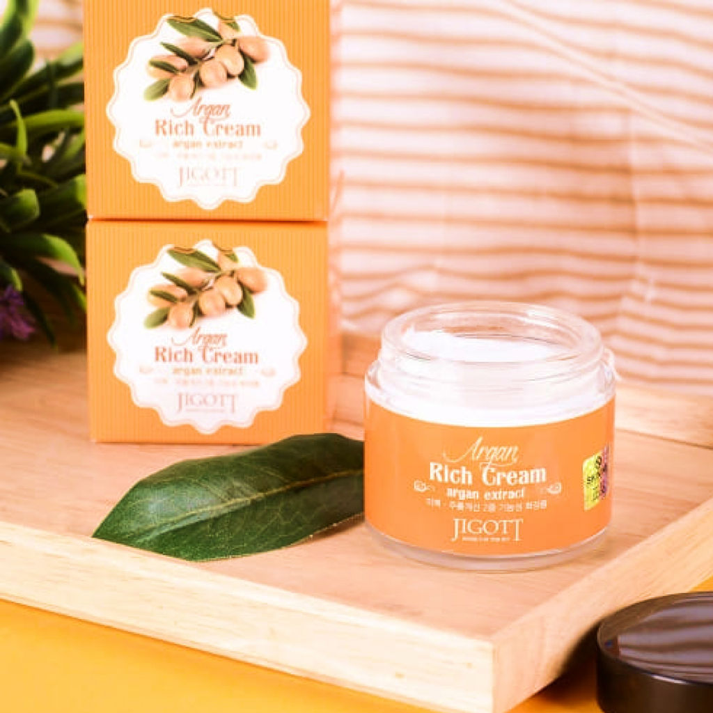 Jigott Крем для лица питательный с аргановым маслом, 70 мл