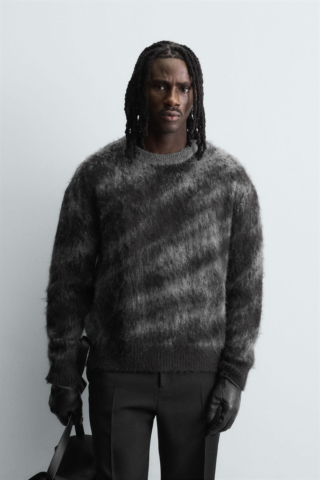 BRUSHED JACQUARD JUMPER