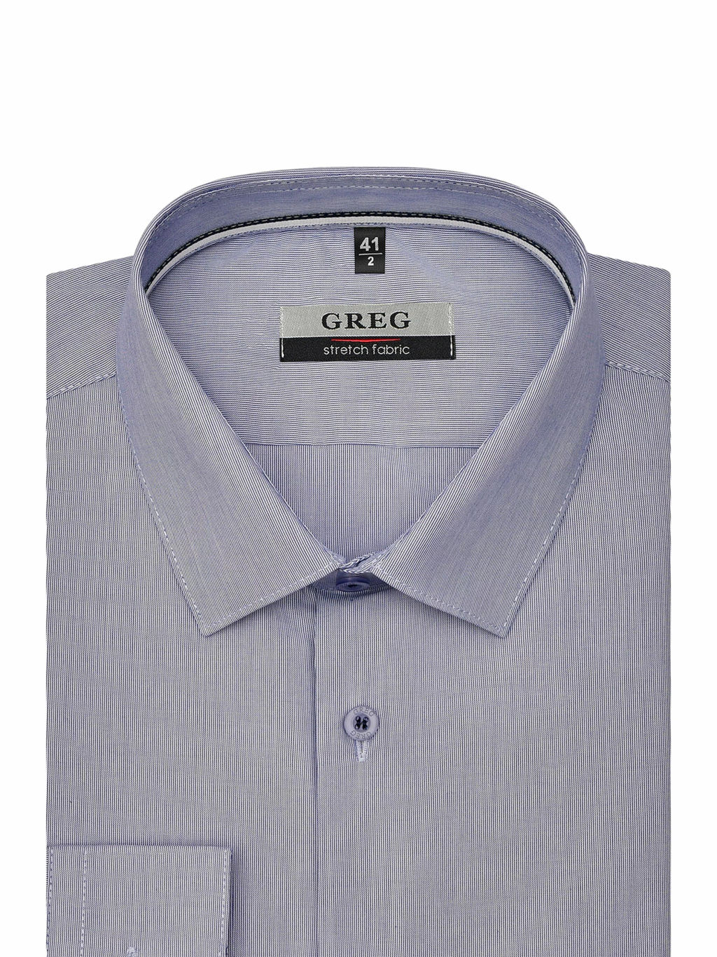 Сорочка мужская длинный рукав GREG 213/237/0205/ZN/1p STRETCH  фото 3