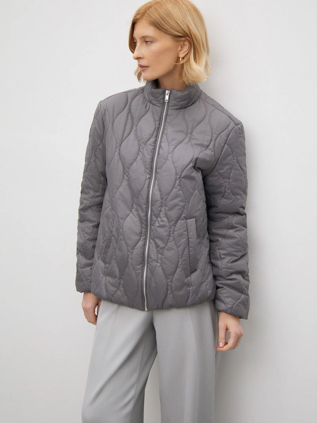 Куртка с воротником - стойкой - Emka фото 4