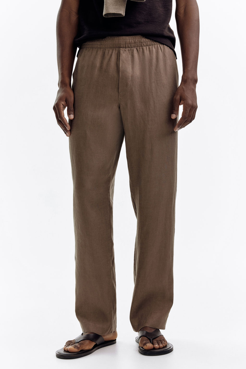 Pantal?n de lino Regular Fit - H&m фото 7