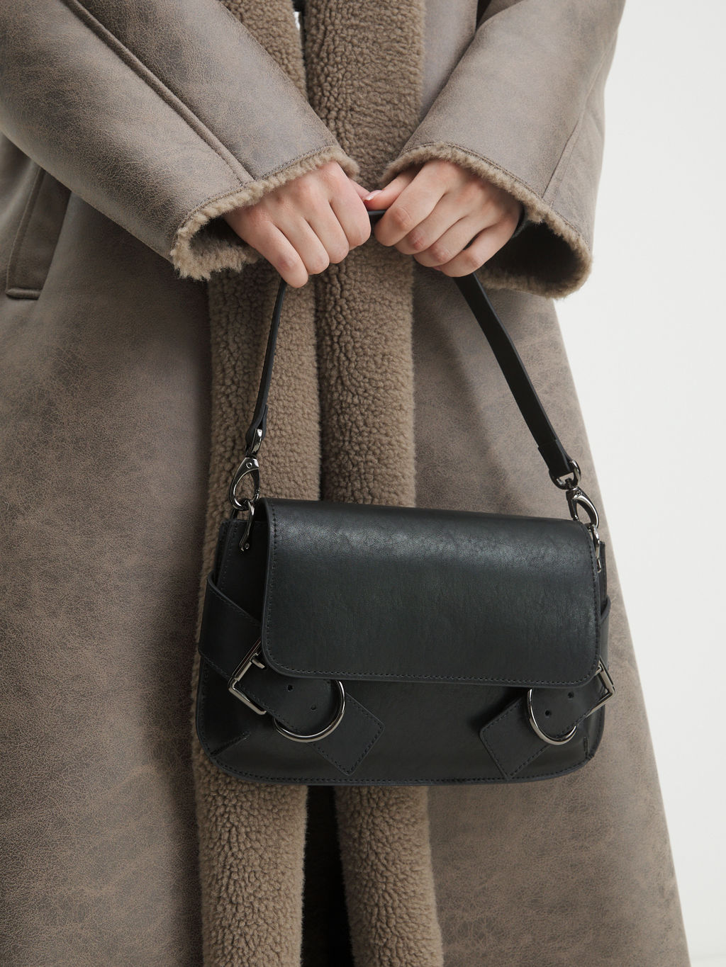 Женская сумка с ручками TENDANCE Артикул 4248464, черный  фото 4