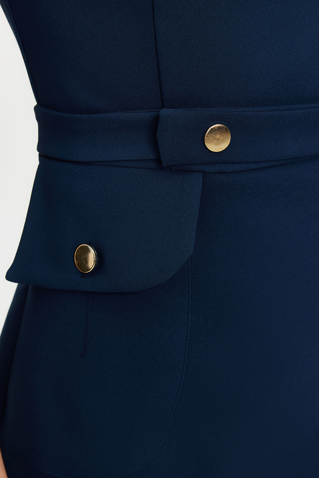 TRENDYOLMILLA Petrol Kemerli Vucudu Saran Cep Detayl? Mini Dokuma Elbise TWOSS23EL02037  фото 8