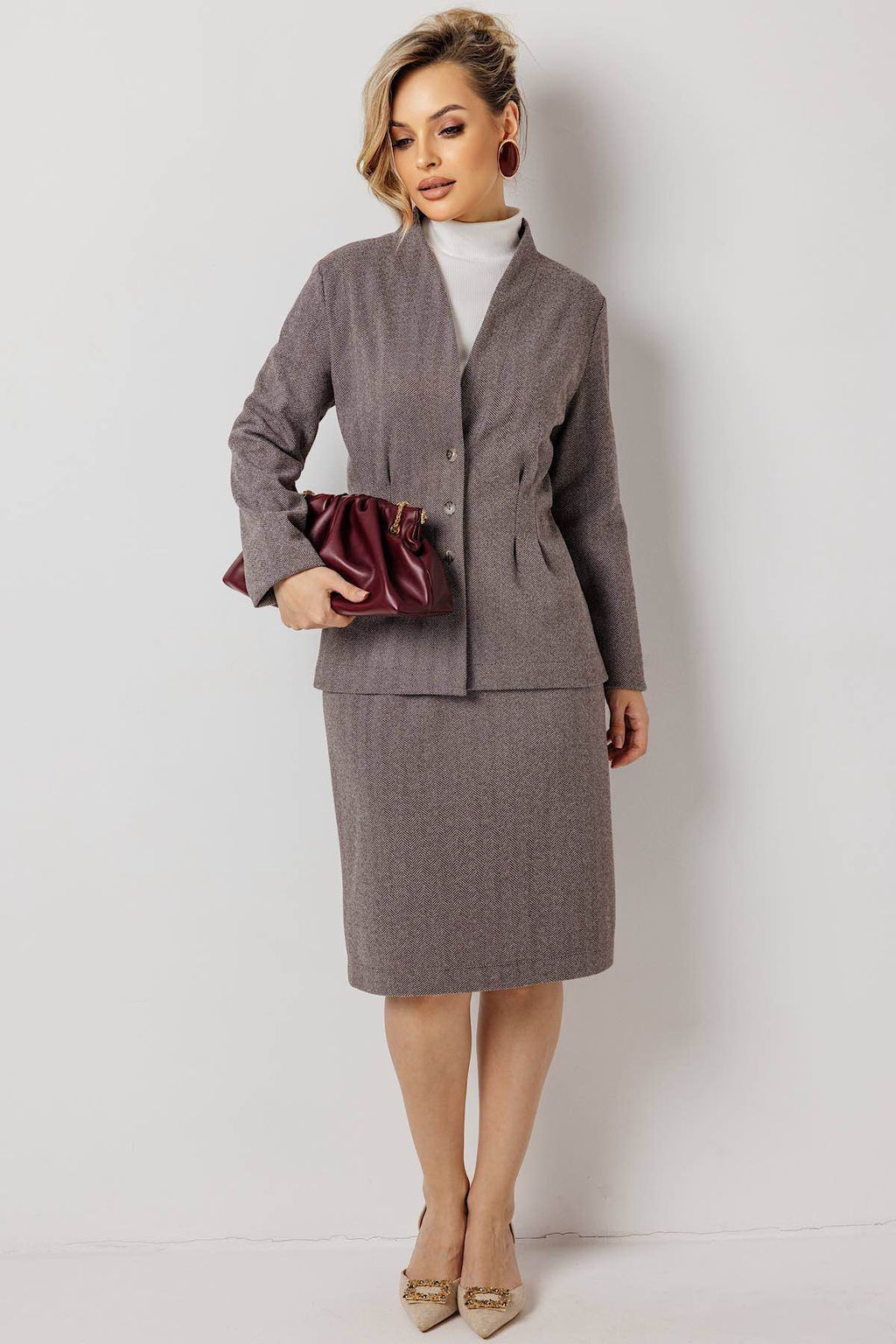 Юбка женская 193/10/Серый - Rise фото 2