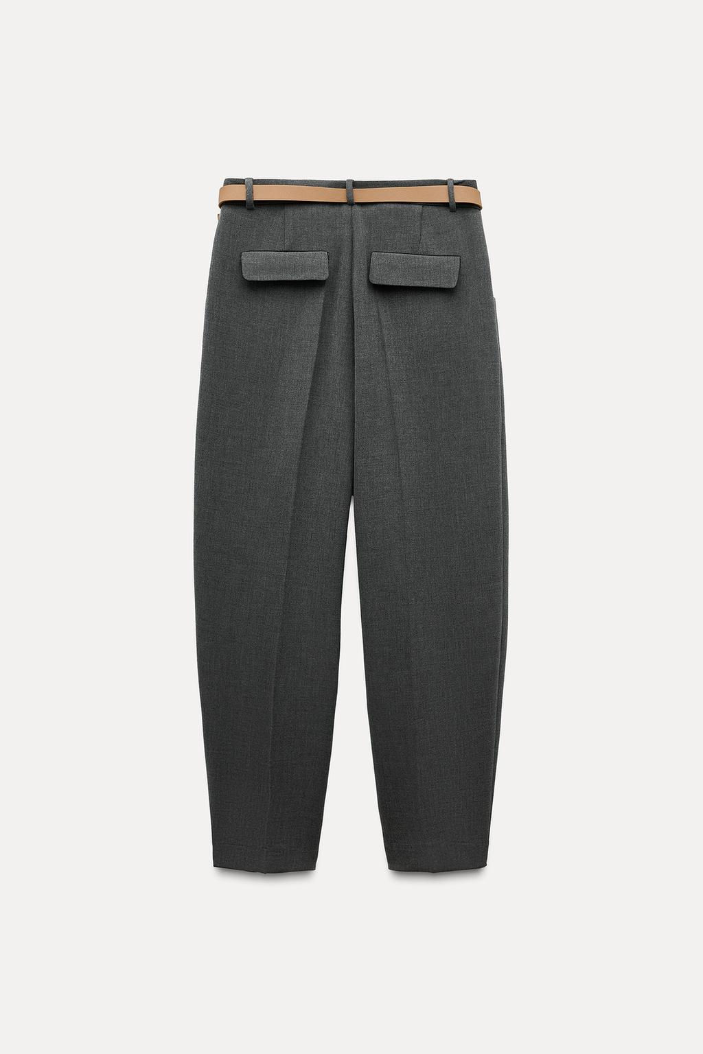 PLEATED TROUSERS WITH BELT - Zara фото 5