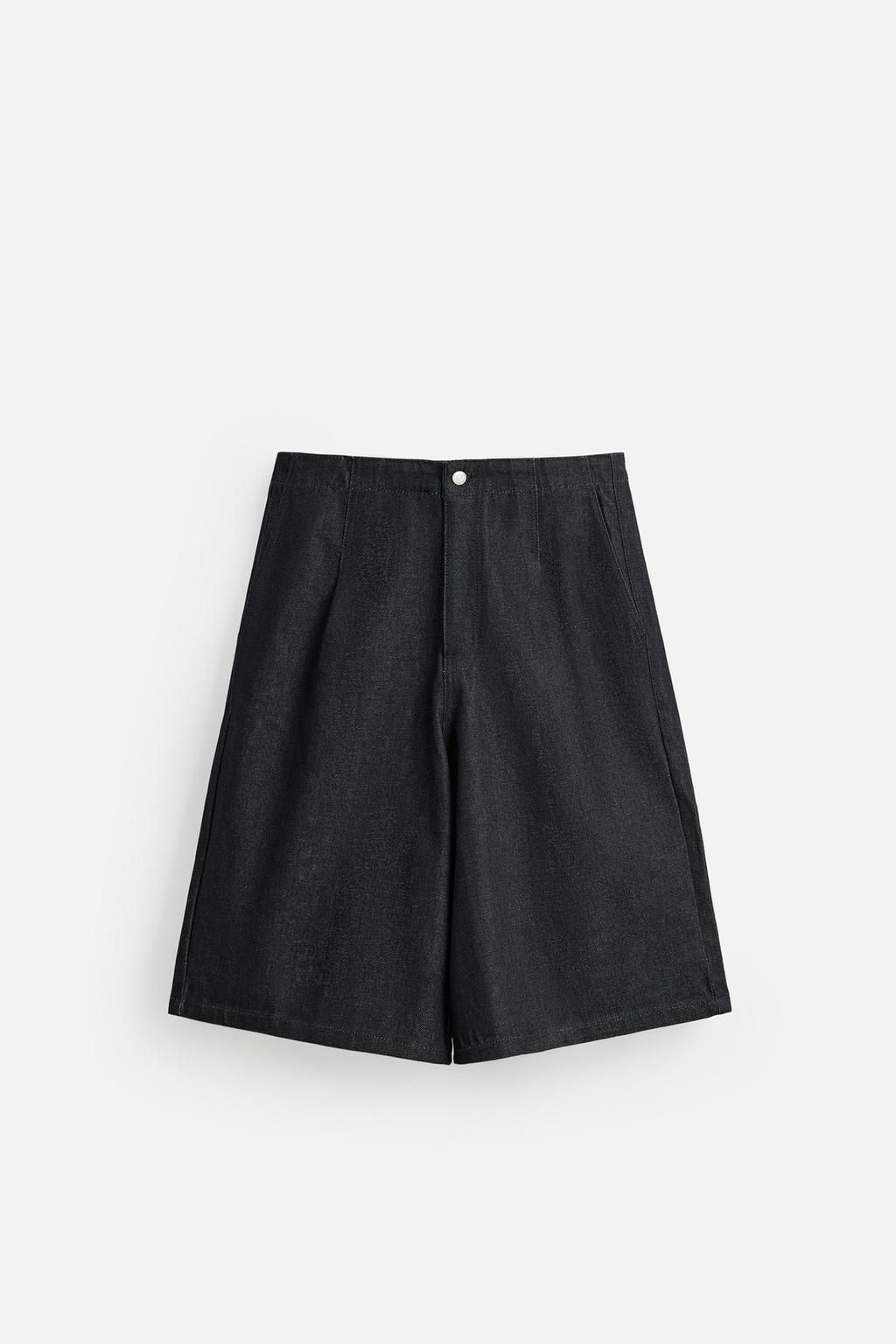 PLEATED WIDE-LEG JORTS - Zara фото 5
