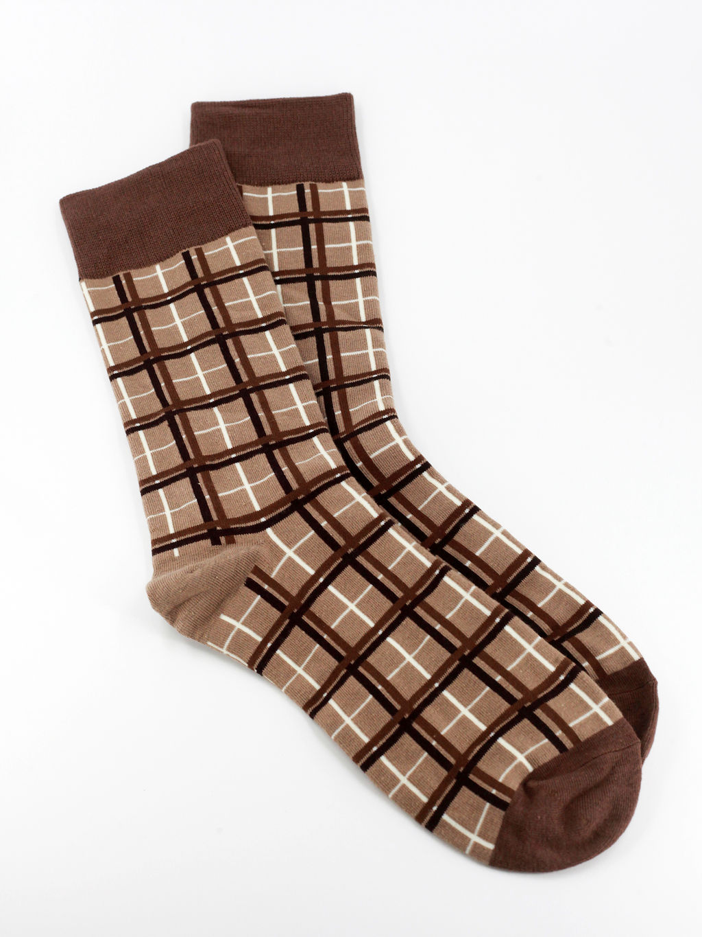 Носки р.40-45 Brown Mode Клетка - Krumpy фото 3