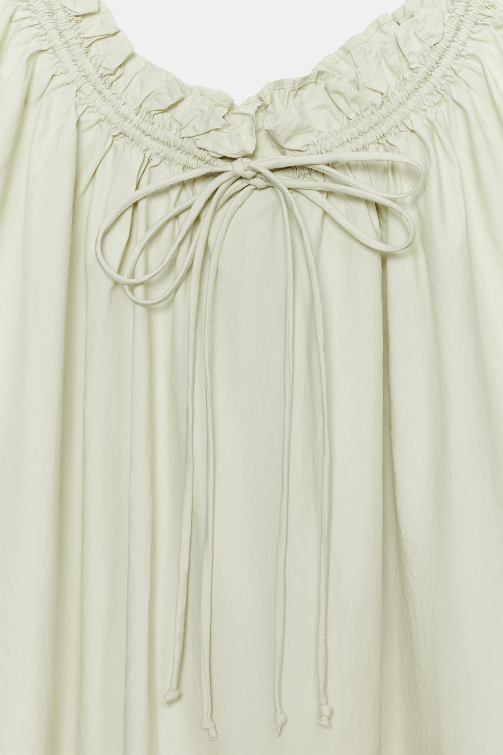 VESTIDO MINI POPEL?N TIRANTES / Verde claro - Zara фото 7