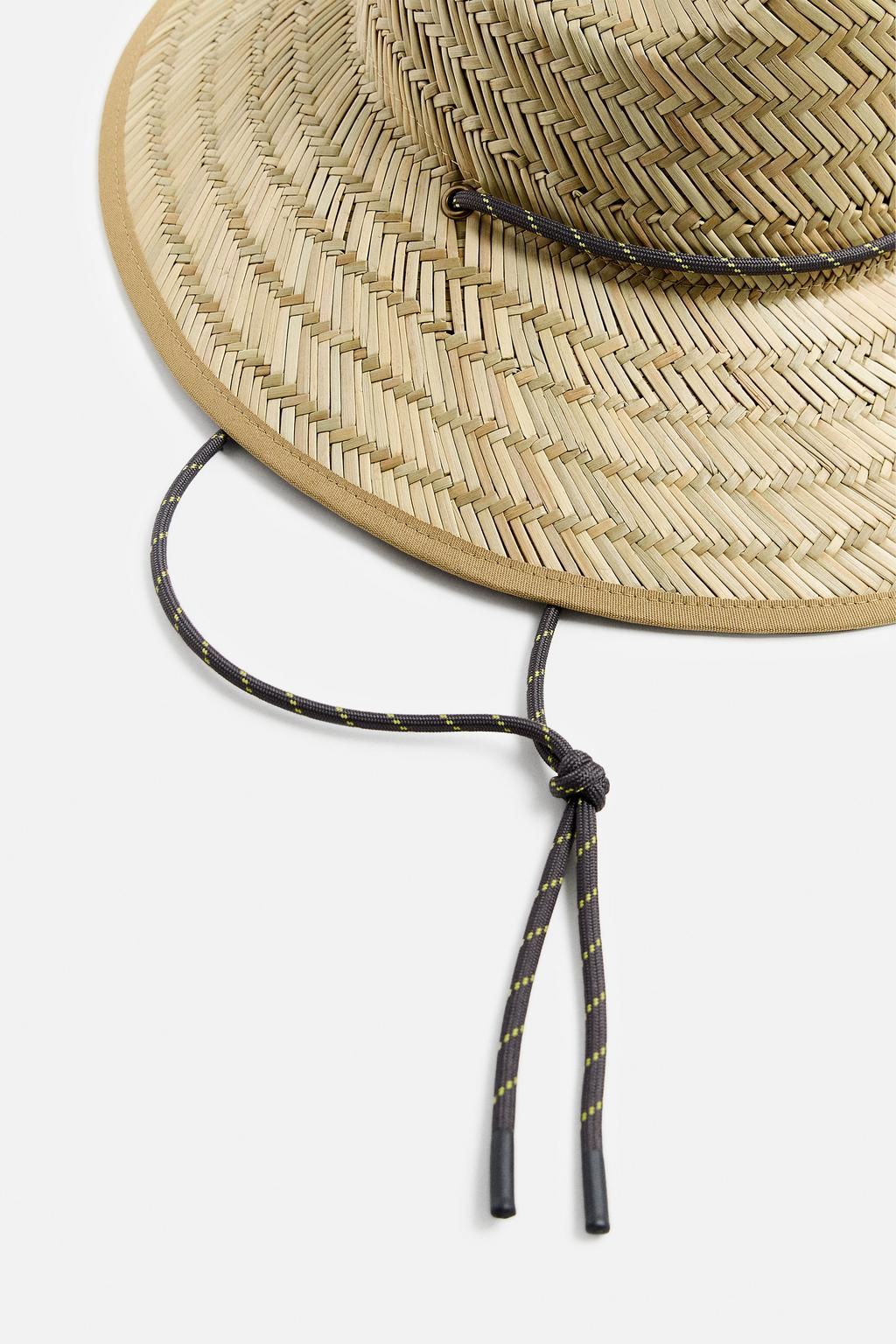WOVEN HAT WITH STRAP - Zara фото 7