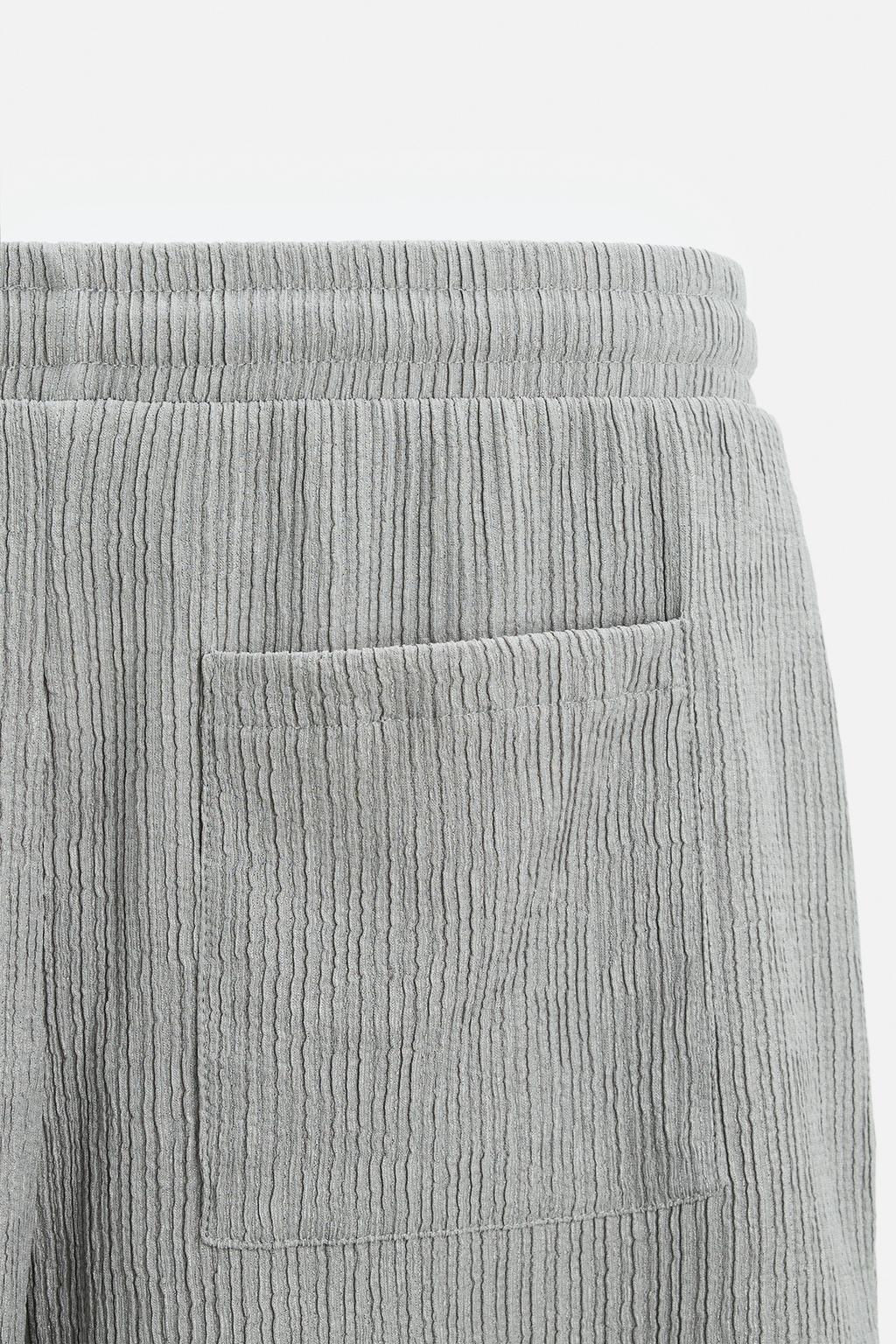 RELAXED FIT JACQUARD BERMUDA SHORTS - Zara фото 40