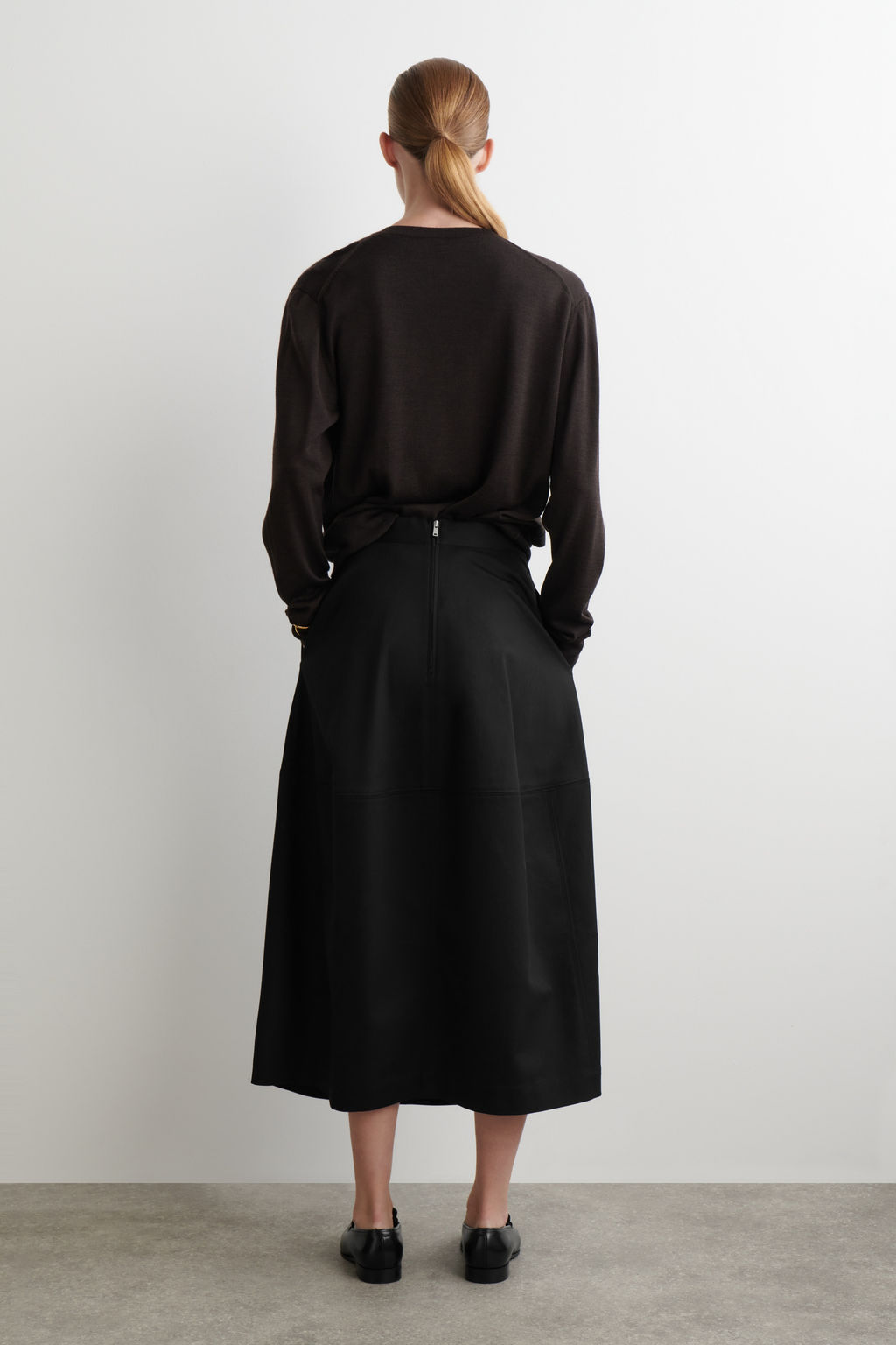 FALDA MIDI DE ALGOD?N MAXIVOLUMEN - H&m фото 4