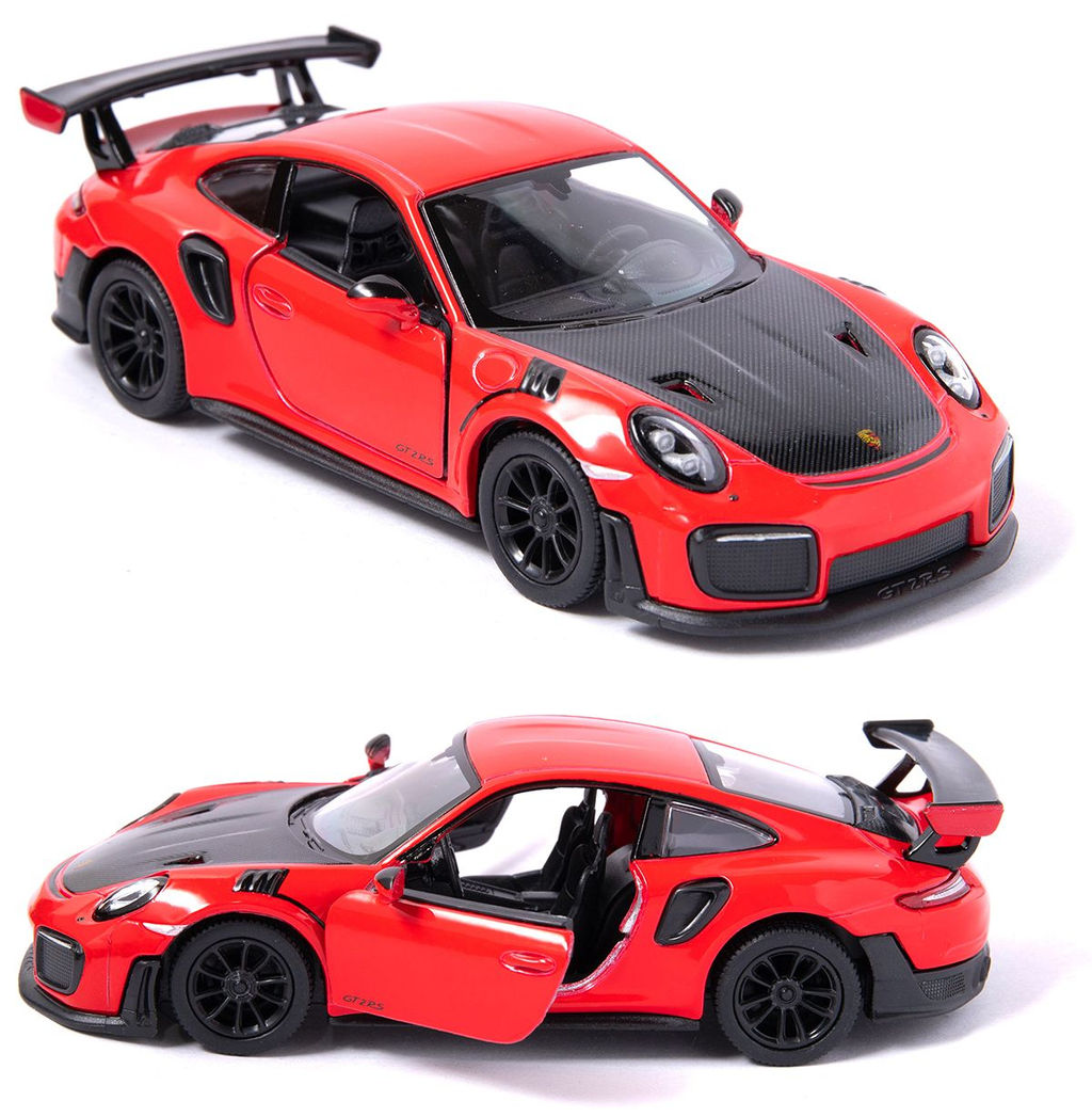 Kinsmart. Модель арт.КТ5408/4 "Porsche 911 GT2 RS" 1:36 (красная) инерц.