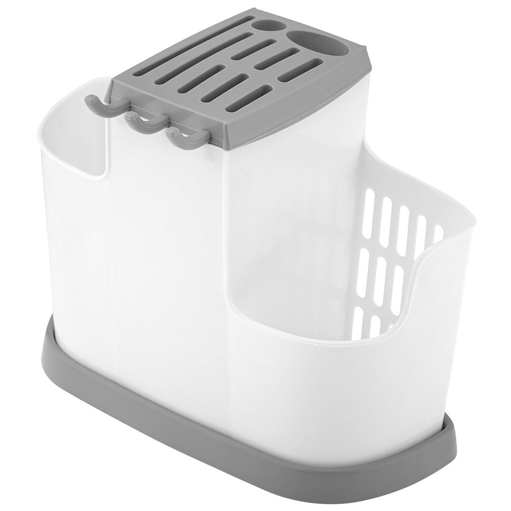 Подставка для столовых приборов пластмассовая 19х25х14,5см, смоки (Россия)