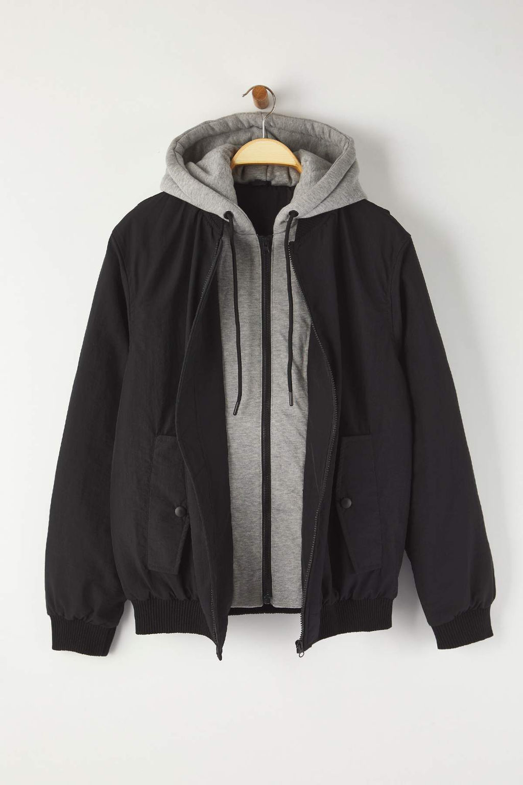 Siyah Regular Fit Orme Kapusonlu Unisex K?sl?k Mont TMNAW26MO00015 - Trendyolmilla фото 8