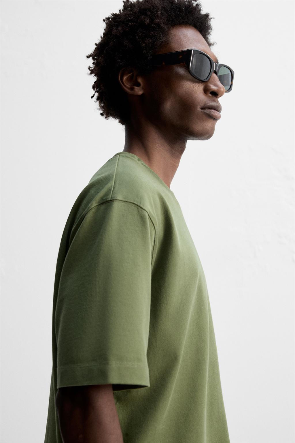 HEAVY WEIGHT SHORT SLEEVE T-SHIRT - Zara фото 41