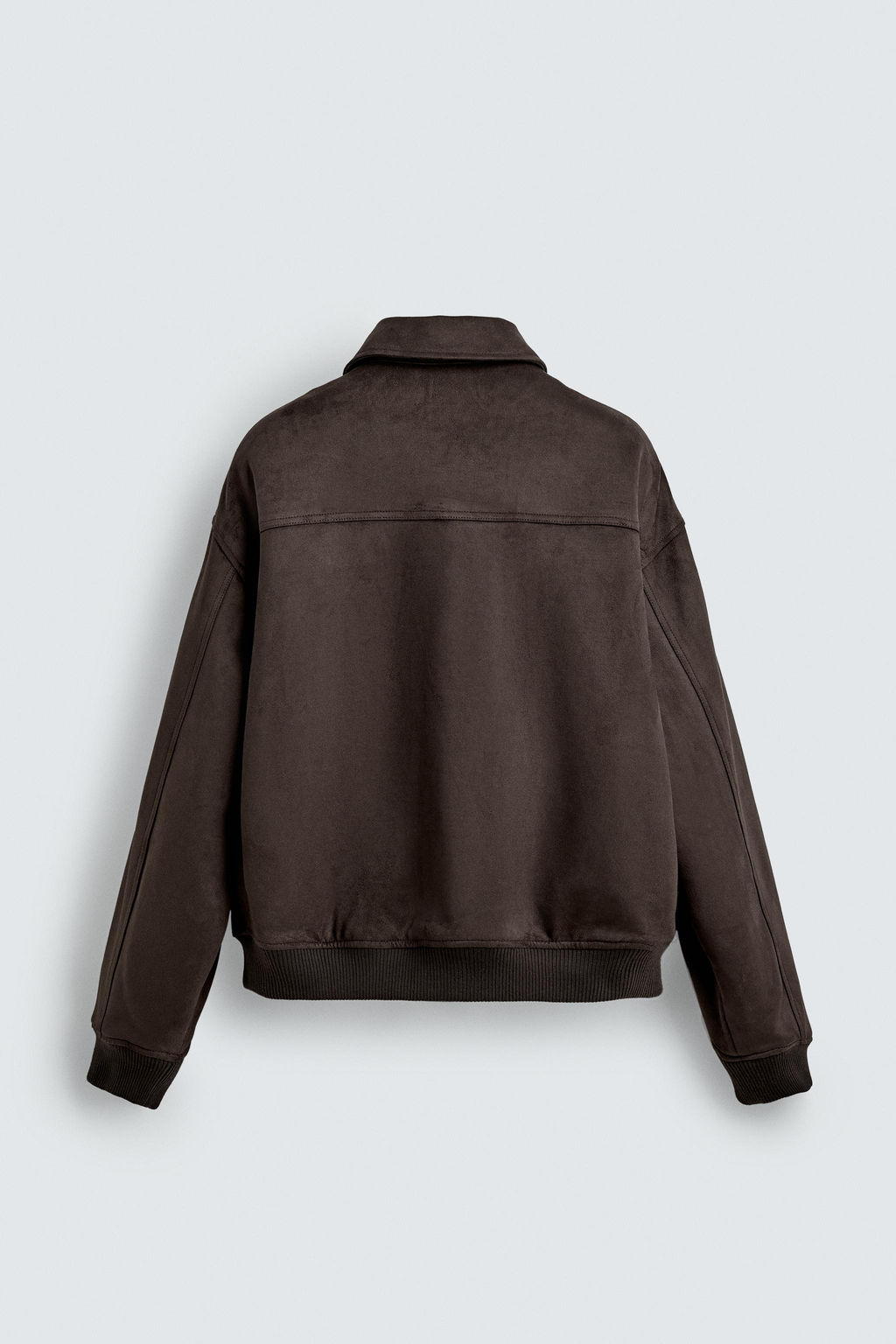 FAUX SUEDE QUILTED JACKET - Zara фото 8