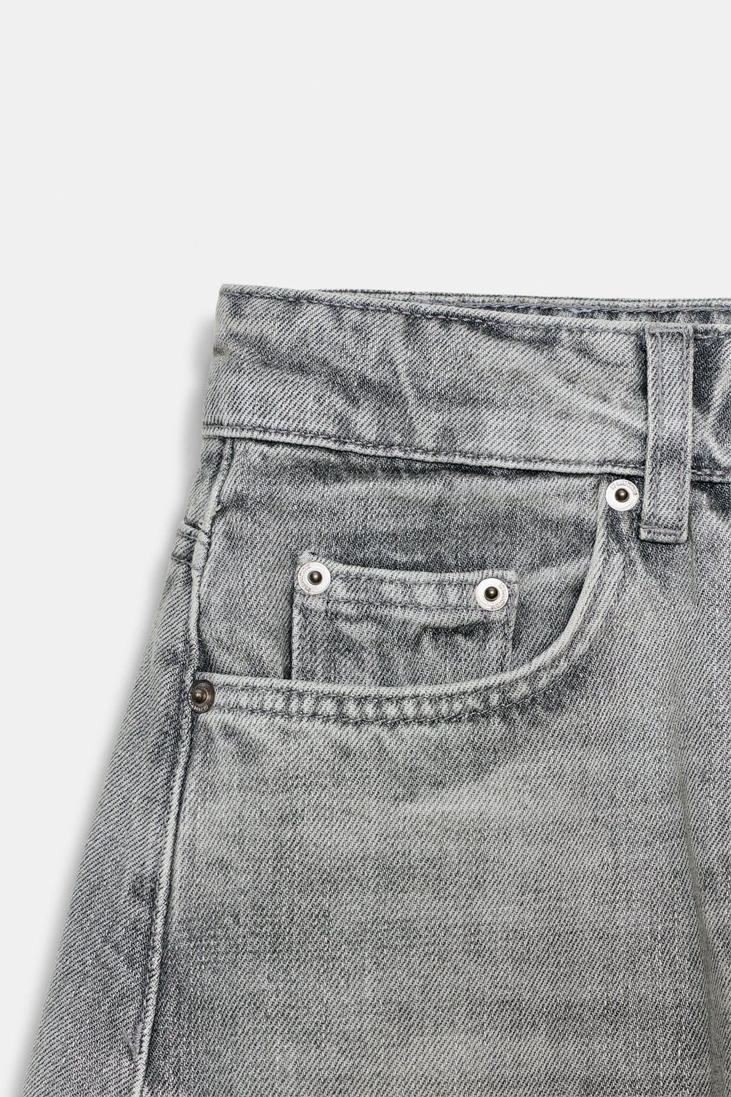 JEANS ZW COLLECTION ANKLE BALLOON TIRO MEDIO / Gris - Zara фото 5