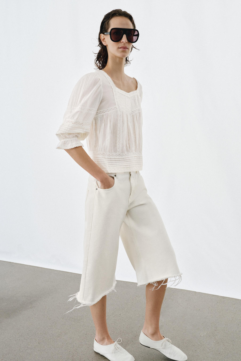 BLUSA ROM?NTICA ZW COLLECTION / Crudo