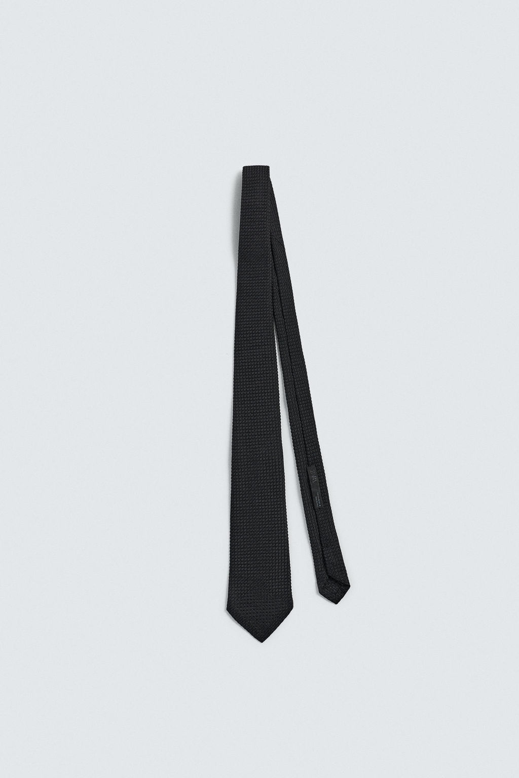 CORBATA ESTRUCTURA 100%SEDA AARON LEVINE X ZARA / Negro  фото 3