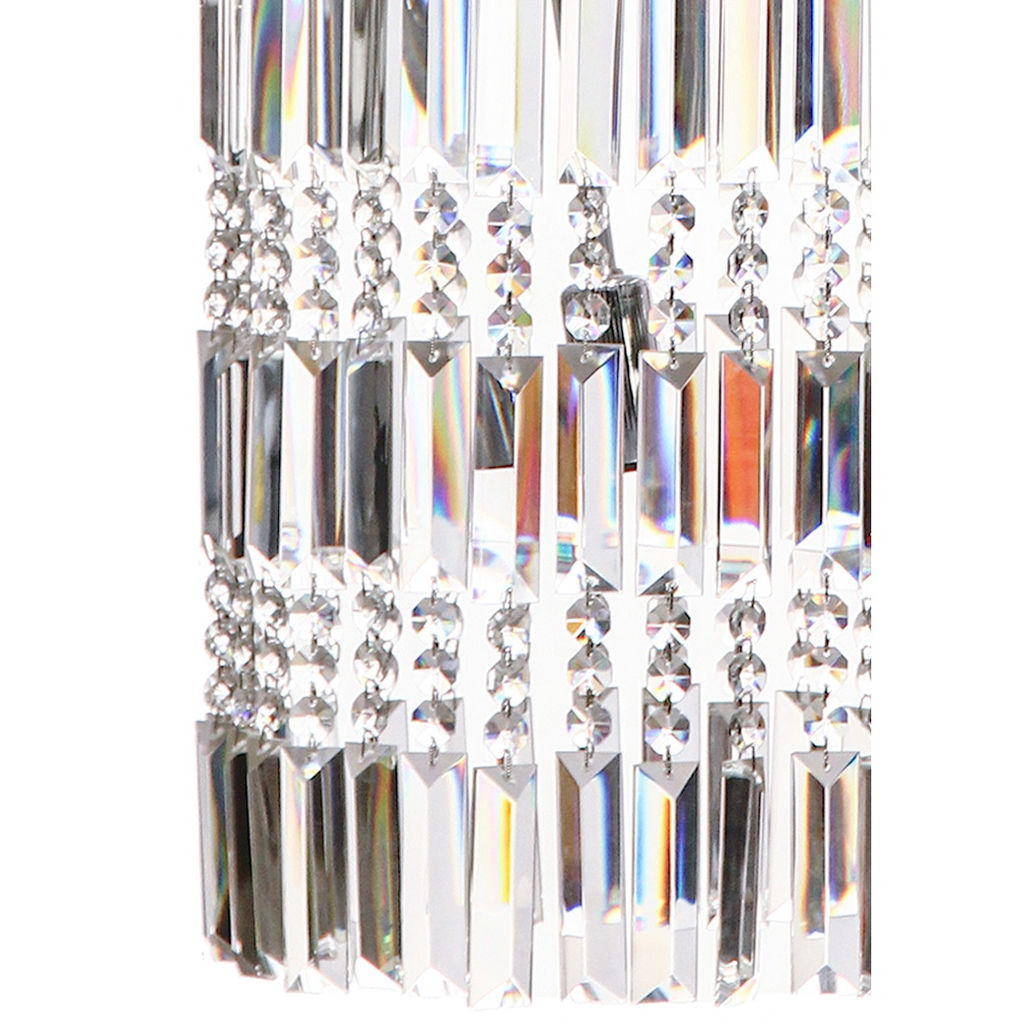 Люстра подвесная каскадная в стиле барокко "Триумф" 12*40Вт Е14 24*250см ZF-8702 C CR серебро/хром