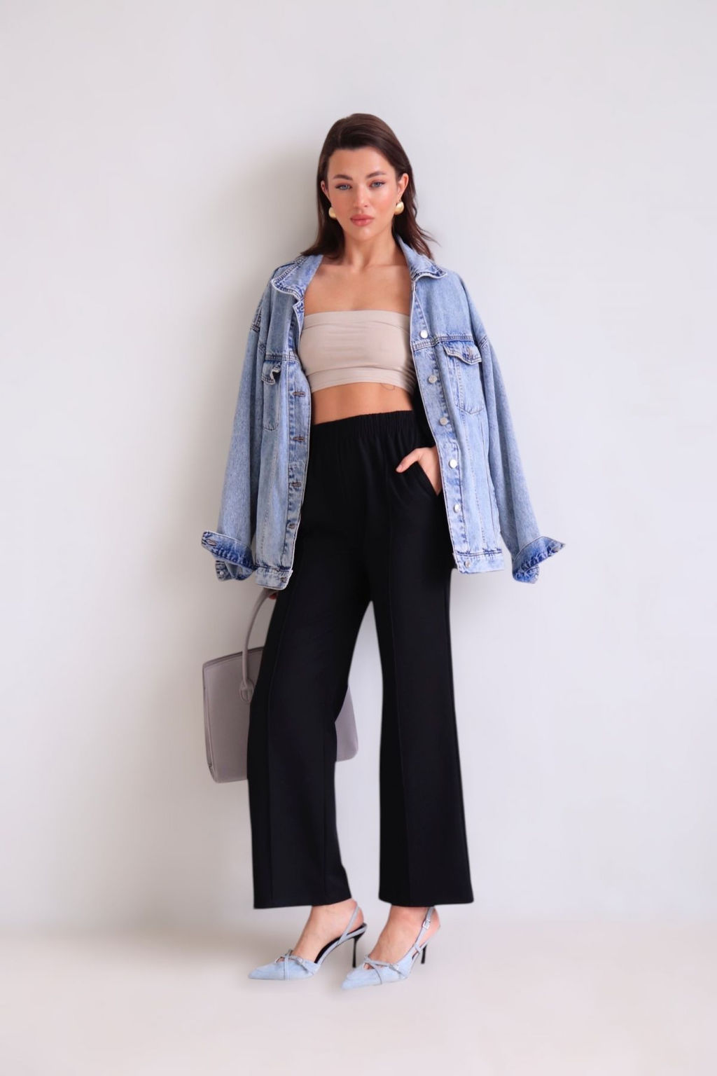 Брюки базовые чёрные - Martichelli фото 45