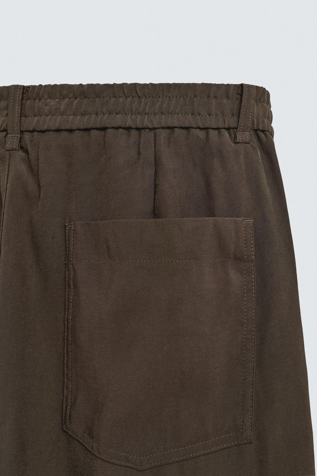 PANTAL?N FLUIDO RELAXED FIT / Marr?n - Zara фото 10