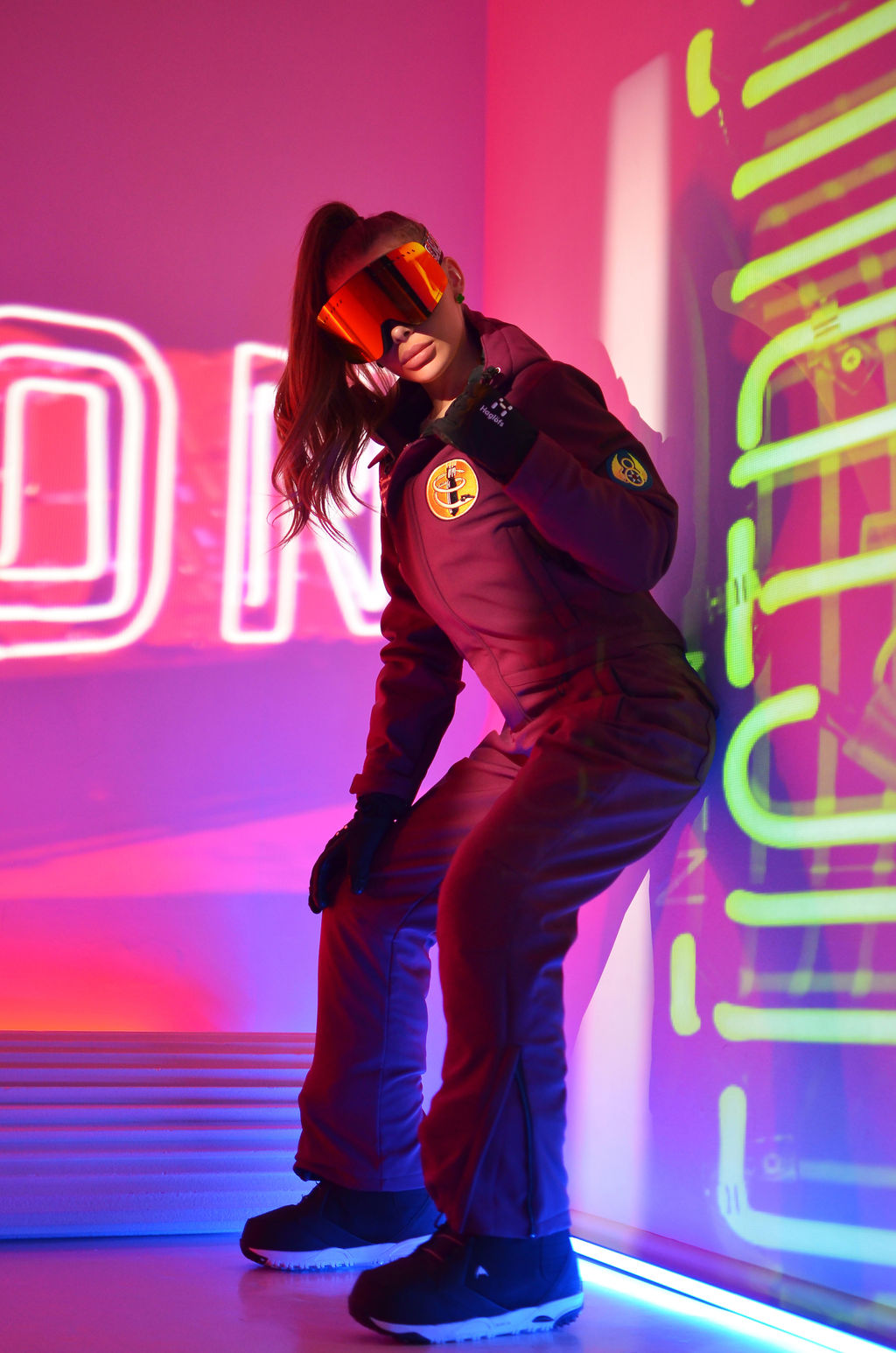 Женский зимний сноубордический комбинезон Alpha Endless 222/220730 RRG Бордовый  фото 11