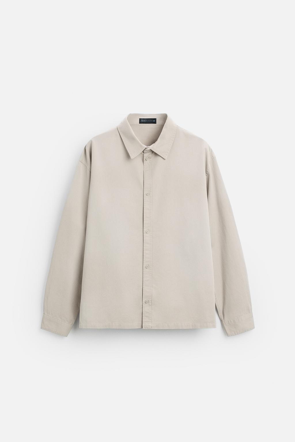 WASHED RELAXED FIT SHIRT - Zara фото 15