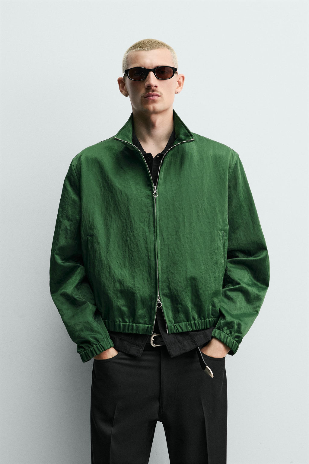 CAZADORA T?CNICA CROPPED FIT / Verde - Zara фото 2