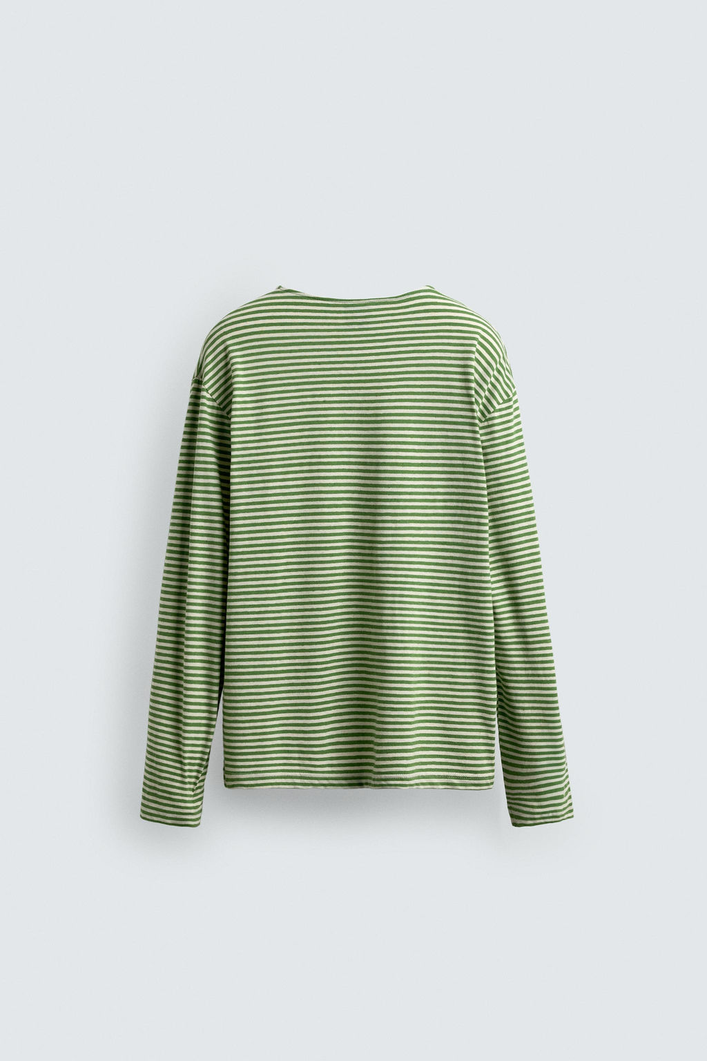 CAMISETA JACQUARD RAYAS LIMITED EDITION / Verde - Zara фото 8