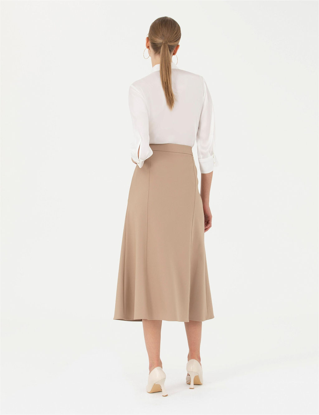 Bej Dokuma Etek - Pierre cardin фото 4