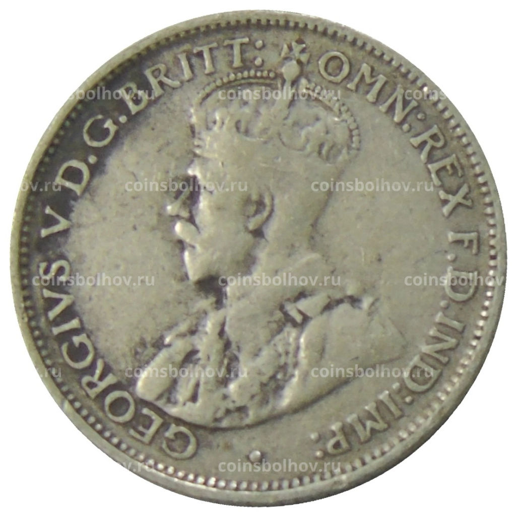 Монета 6 пенсов 1936 года Австралия