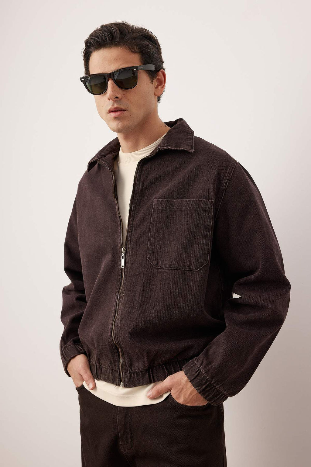 Kahverengi Regular Erkek Ceket TMNAW26CE00001 - Trendyolmilla фото 6