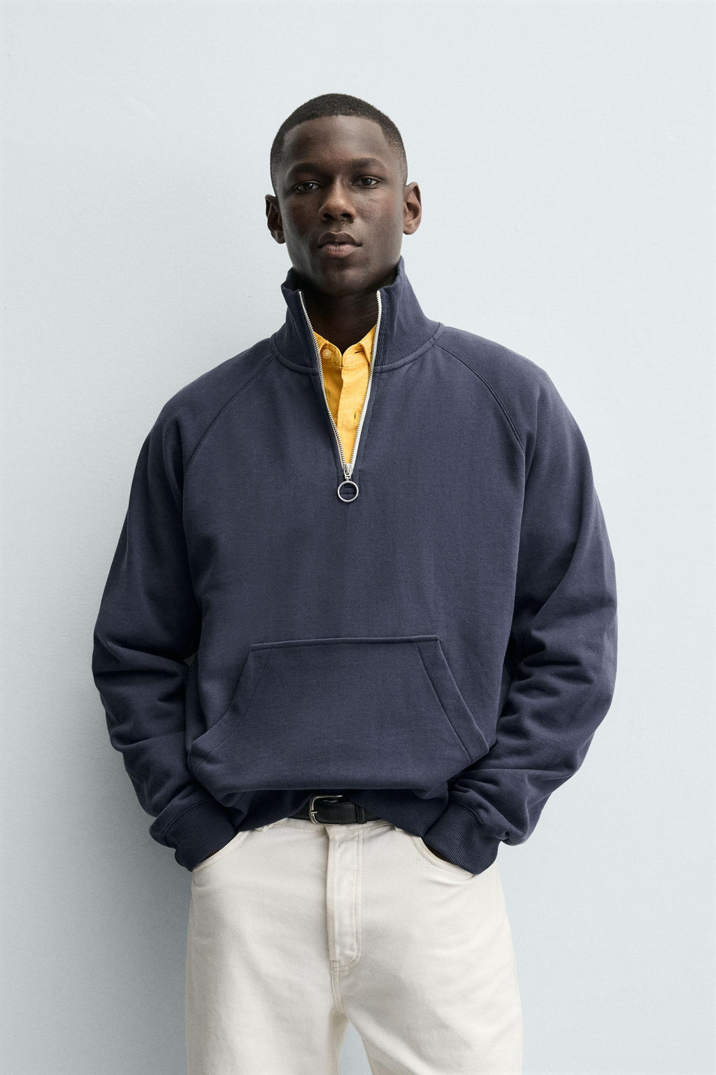 QUARTER-ZIP SWEATSHIRT - Zara фото 2