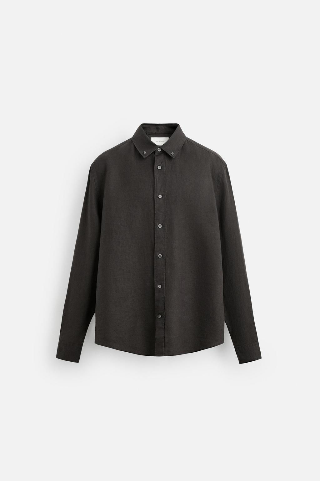 100% LINEN SHIRT - Zara фото 21
