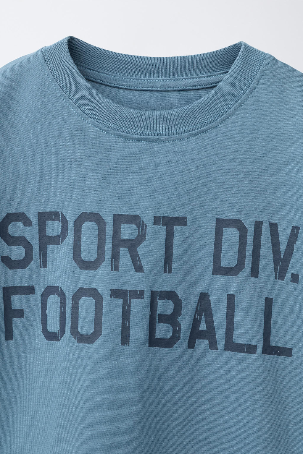 CAMISETA JOGGING TEXTO / Azul medio - Zara фото 4