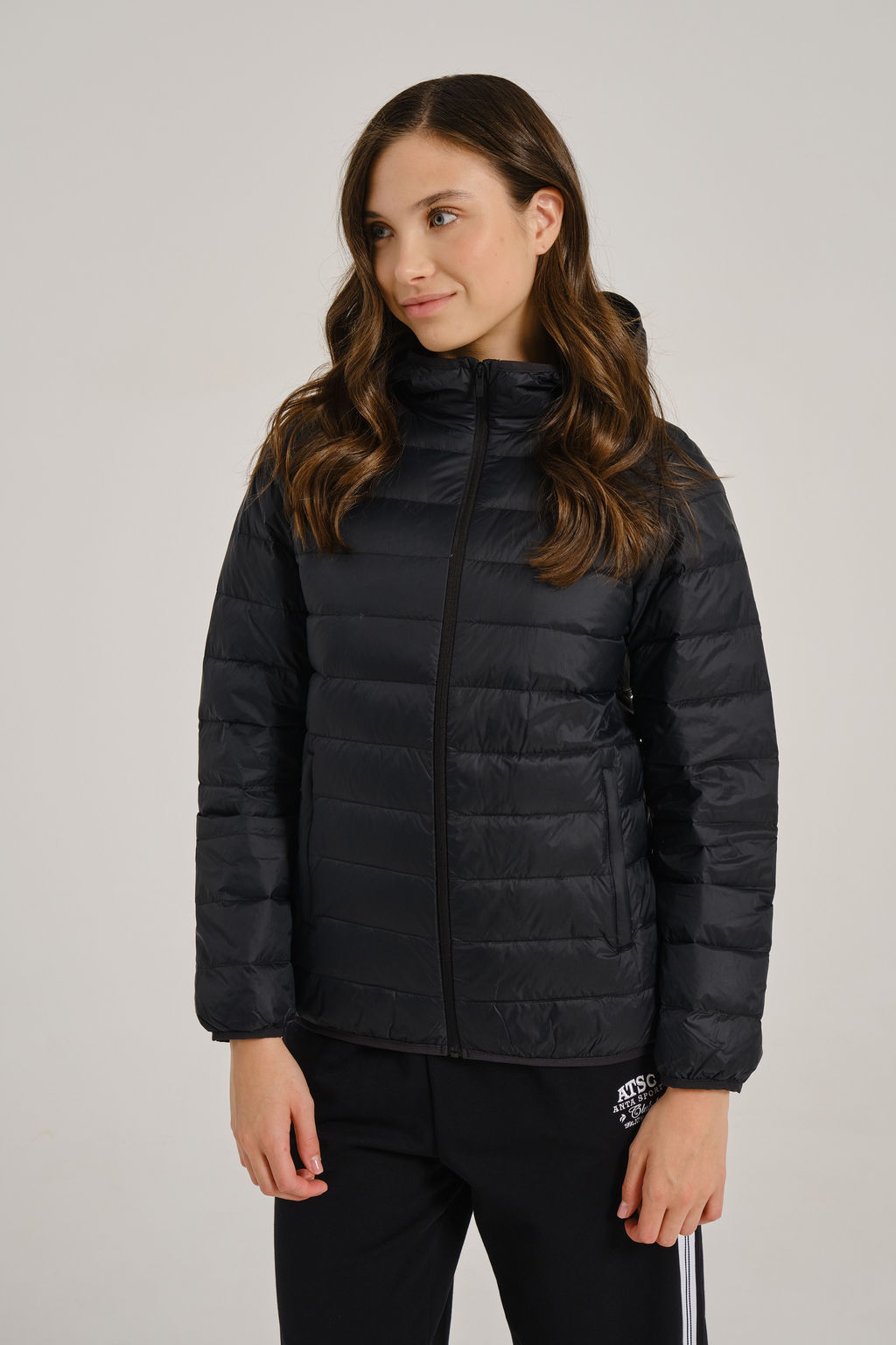 Пуховик легкий Черный